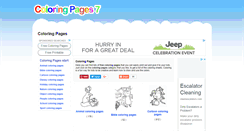 Desktop Screenshot of coloringpages7.com